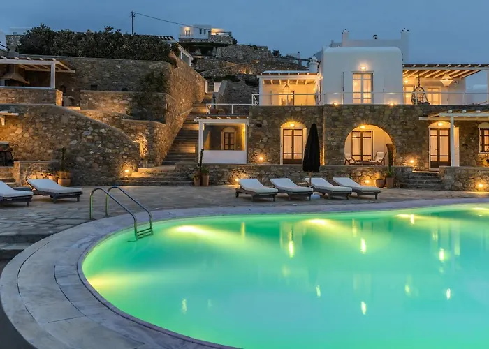 Vila Cosset Bohochic Sea&harbourview And Sunset By One-villas Ornos (Mykonos)