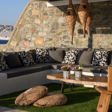 Cosset Bohochic Sea&harbourview And Sunset By One-villas * Ornos (Mykonos)