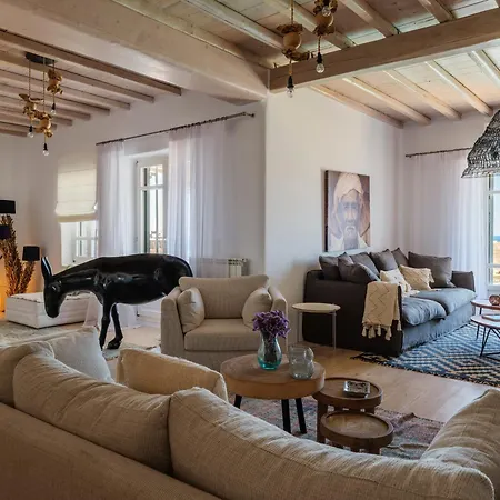 Cosset Bohochic Sea&harbourview And Sunset By One-villas Villa Ornos (Mykonos)