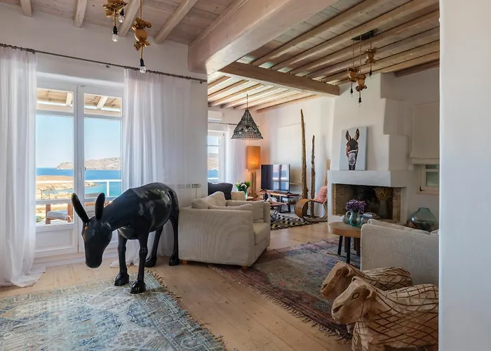 Cosset Bohochic Sea&harbourview And Sunset By One-villas Villa Ornos (Mykonos)