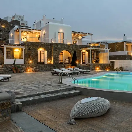 Cosset Bohochic Sea&harbourview And Sunset By One-villas Villa Ornos (Mykonos)