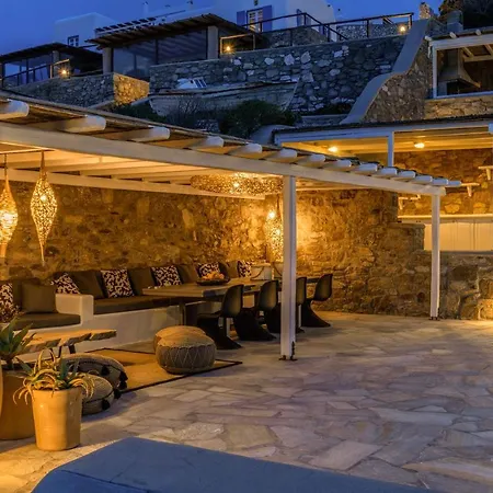 Cosset Mykonos With Pool, Sea View & Sunset - By One Вилла *