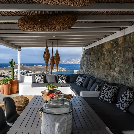 Cosset Mykonos With Pool, Sea View & Sunset - By One Вилла *