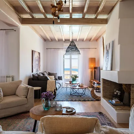 Villa Cosset Bohochic Sea&harbourview And Sunset By One-villas Ornos (Mykonos)