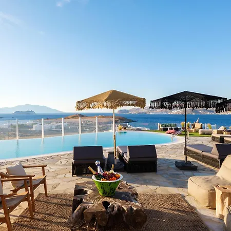 Cosset Bohochic Sea&harbourview And Sunset By One-villas Ornos (Mykonos)