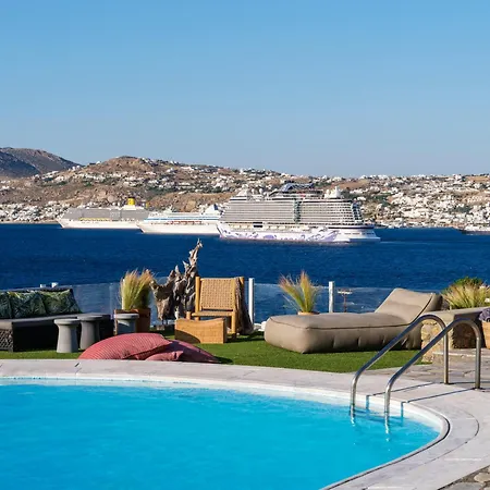 Cosset Bohochic Sea&harbourview And Sunset By One-villas Villa Ornos (Mykonos)